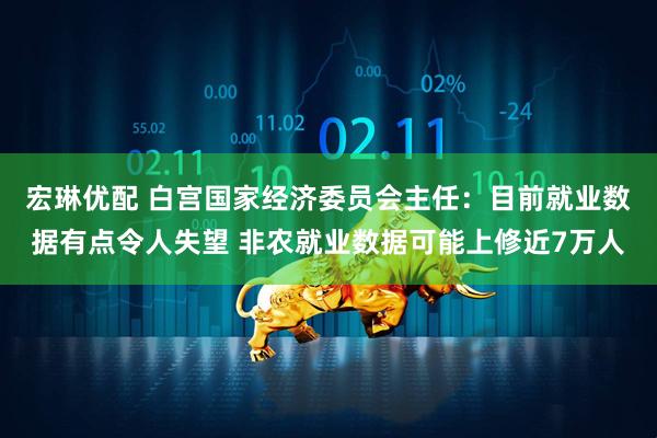 宏琳优配 白宫国家经济委员会主任：目前就业数据有点令人失望 非农就业数据可能上修近7万人